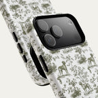 Rhodesian Ridgeback Sage Green Toile phone Case