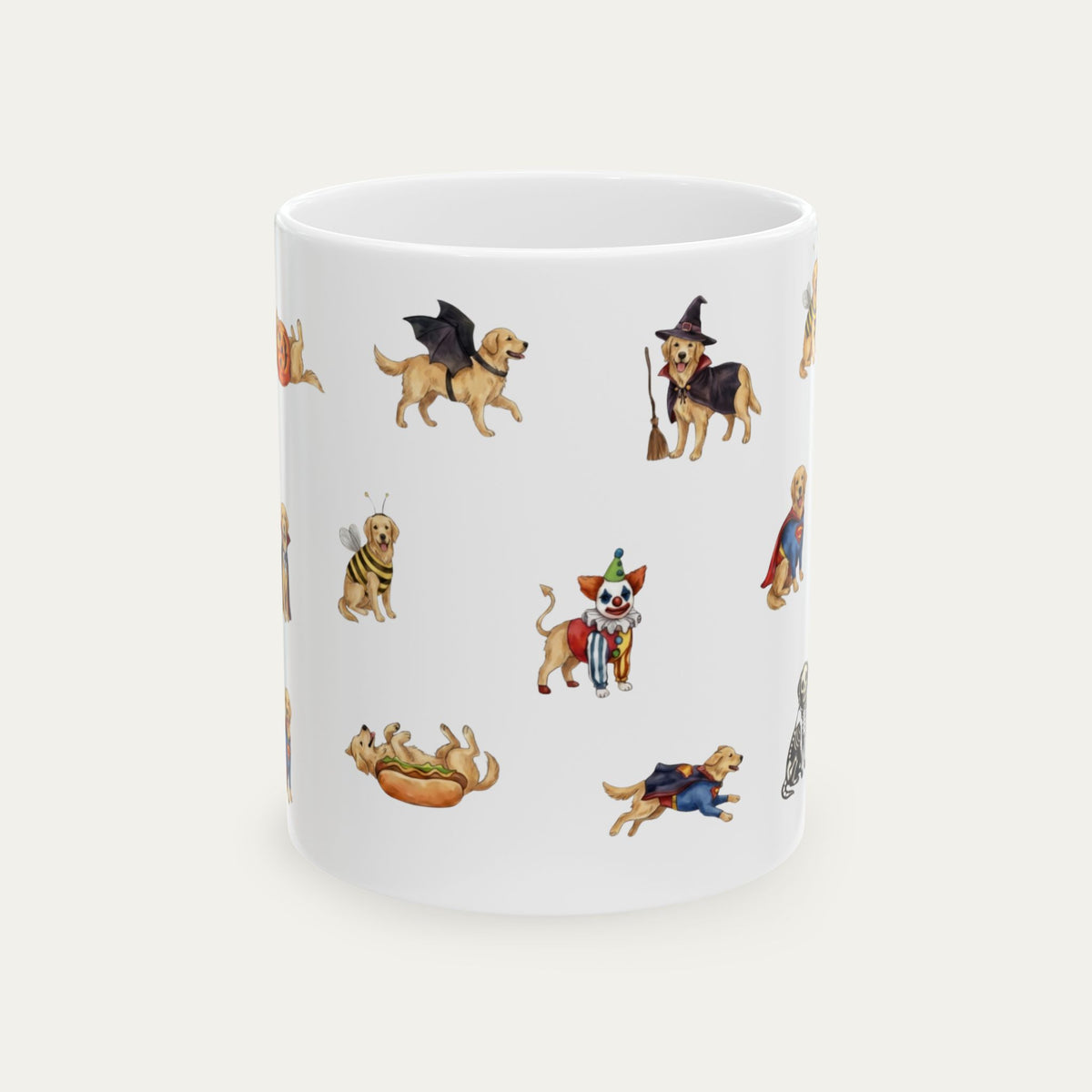 Golden Retriever Halloween mug