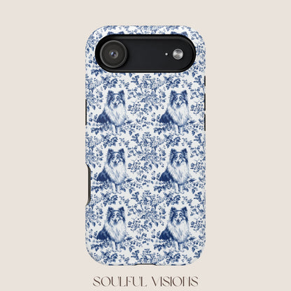 Shetland Sheepdog Toile De Jouy Magnetic Phone Case