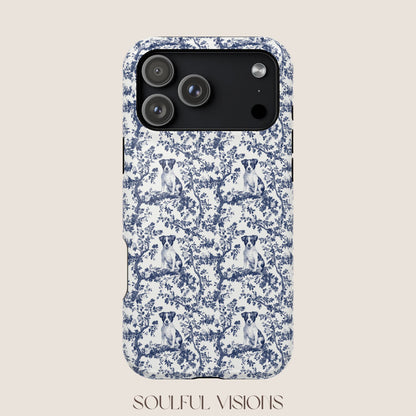 Jack Russell Toile De Jouy Magnetic Phone Case