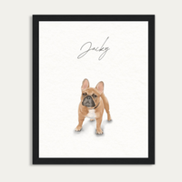 Custom Watercolor Pet Portrait