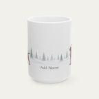 Custom German Shorthaired Pointer Liver Christmas Santa Hat Mug