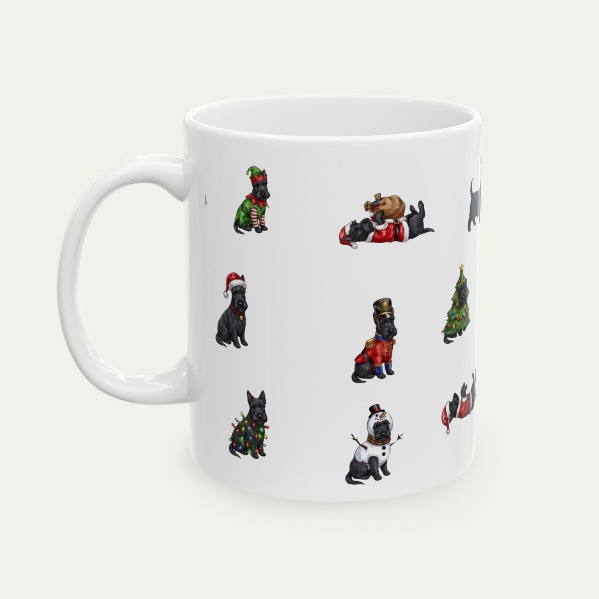 Scottish Terrier Christmas Mug
