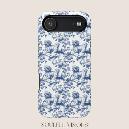 Shih Tzu Toile De Jouy Magnetic Phone Case