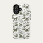 Bernese Mountain Sage Green Toile phone Case