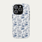 Sphynx Cat Blue Toile Phone case