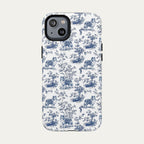 Shetland Sheepdog Blue Toile Phone case