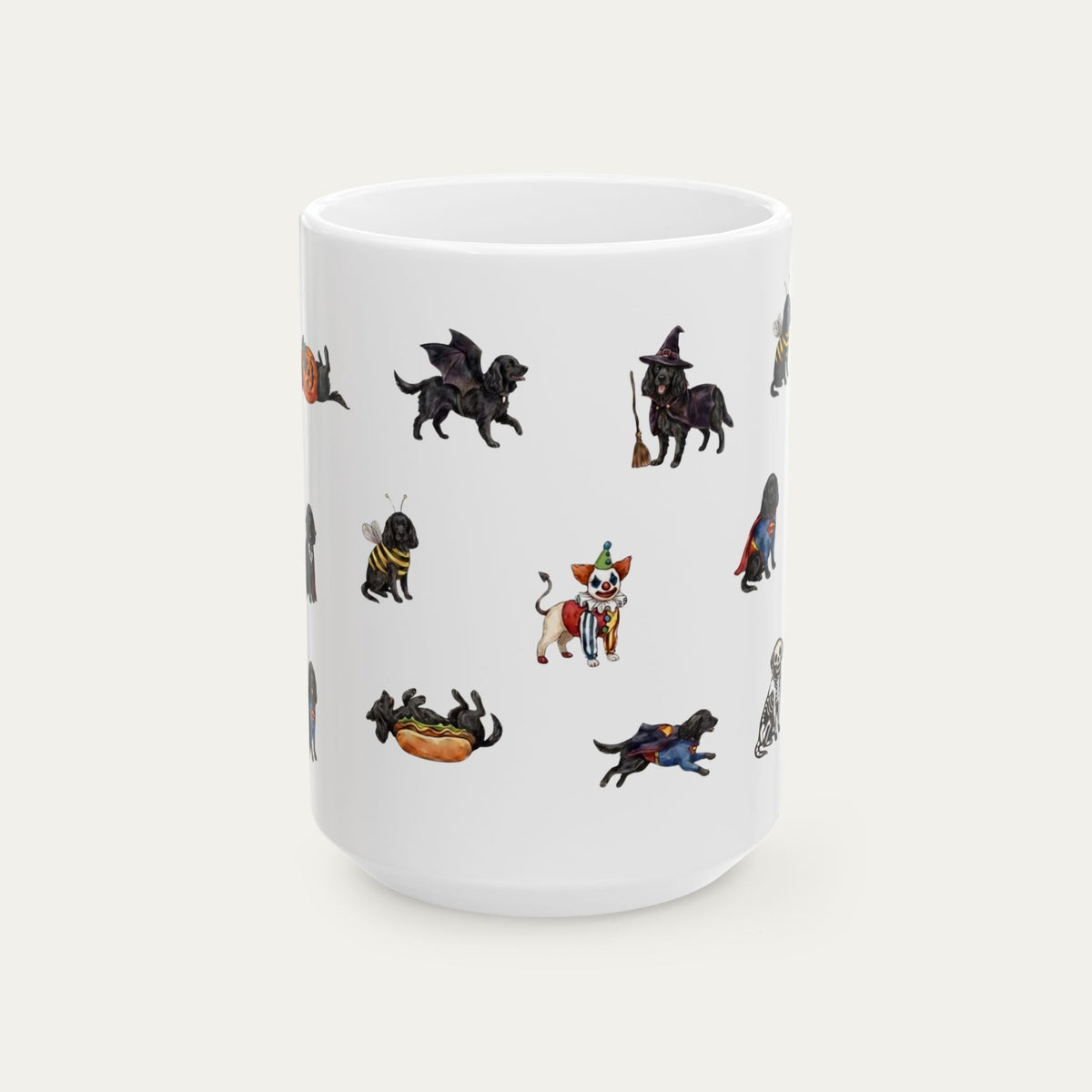 Cocker Spaniel Black Halloween mug