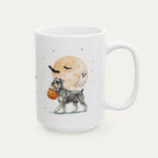 Custom Schnauzer Halloween mug
