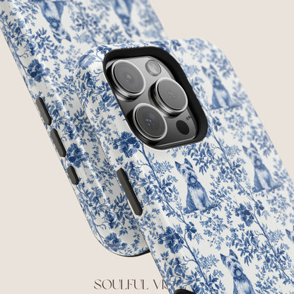 Scottish Terrier Toile De Jouy Magnetic Phone Case