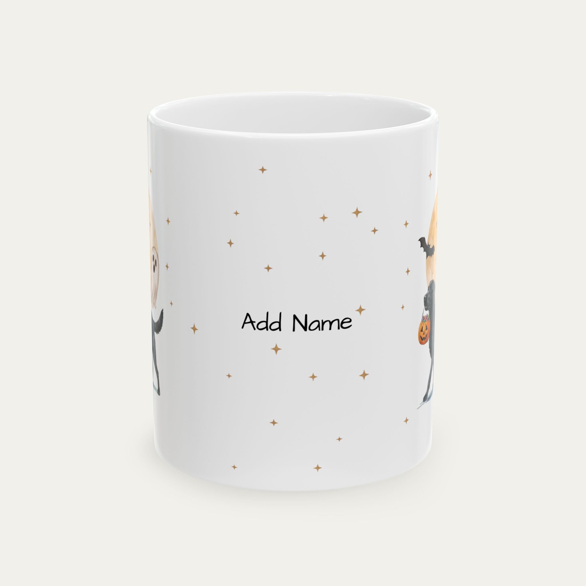 Custom Labrador Black Halloween mug
