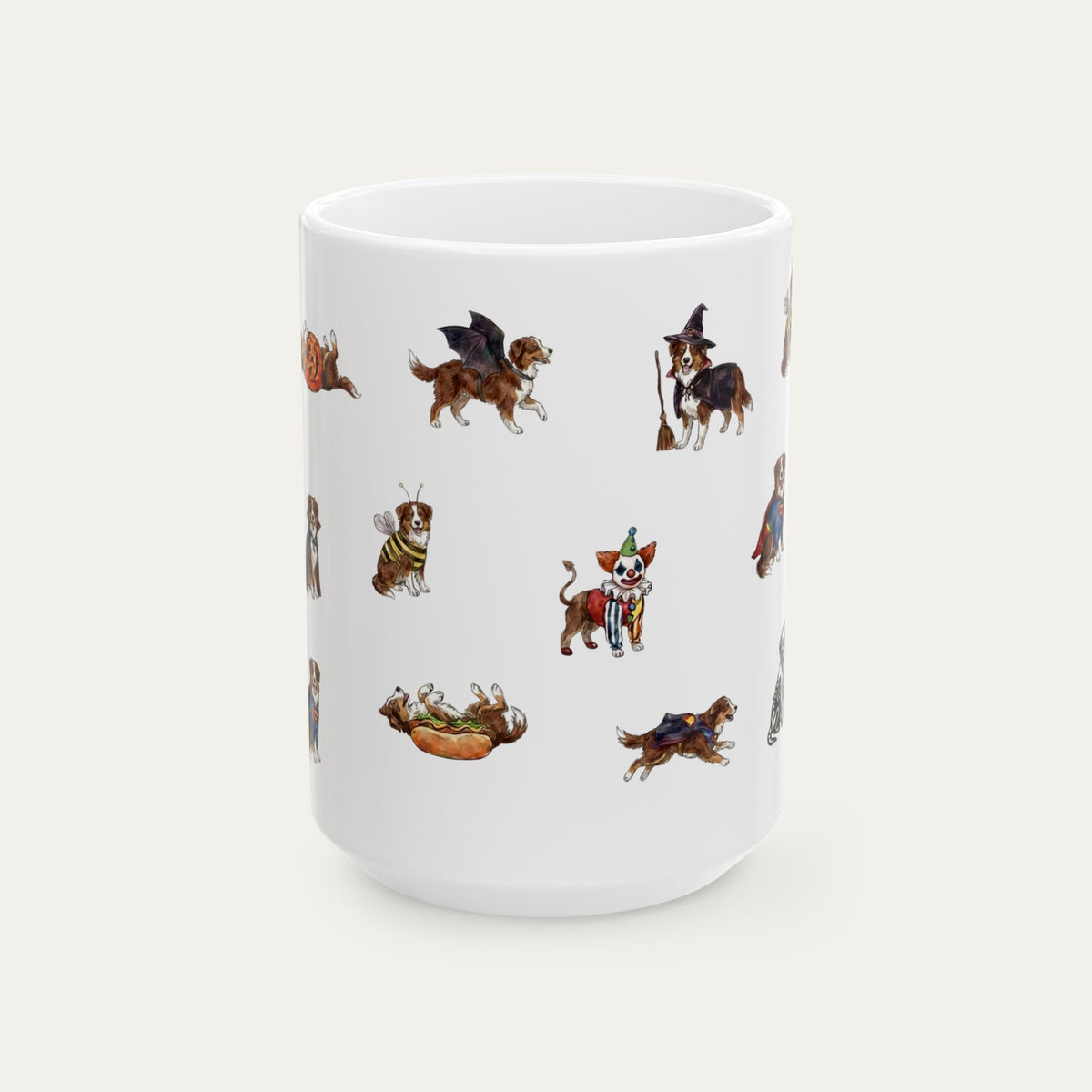Australian shepherd Red tricolor Halloween mug