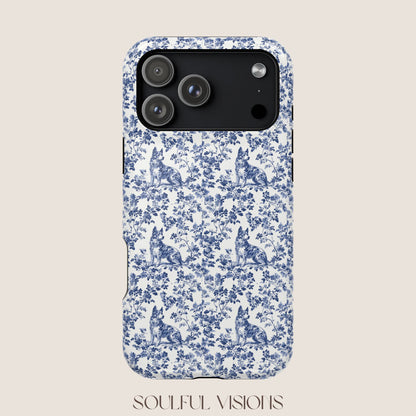 Australian Cattle Toile De Jouy Magnetic Phone Case