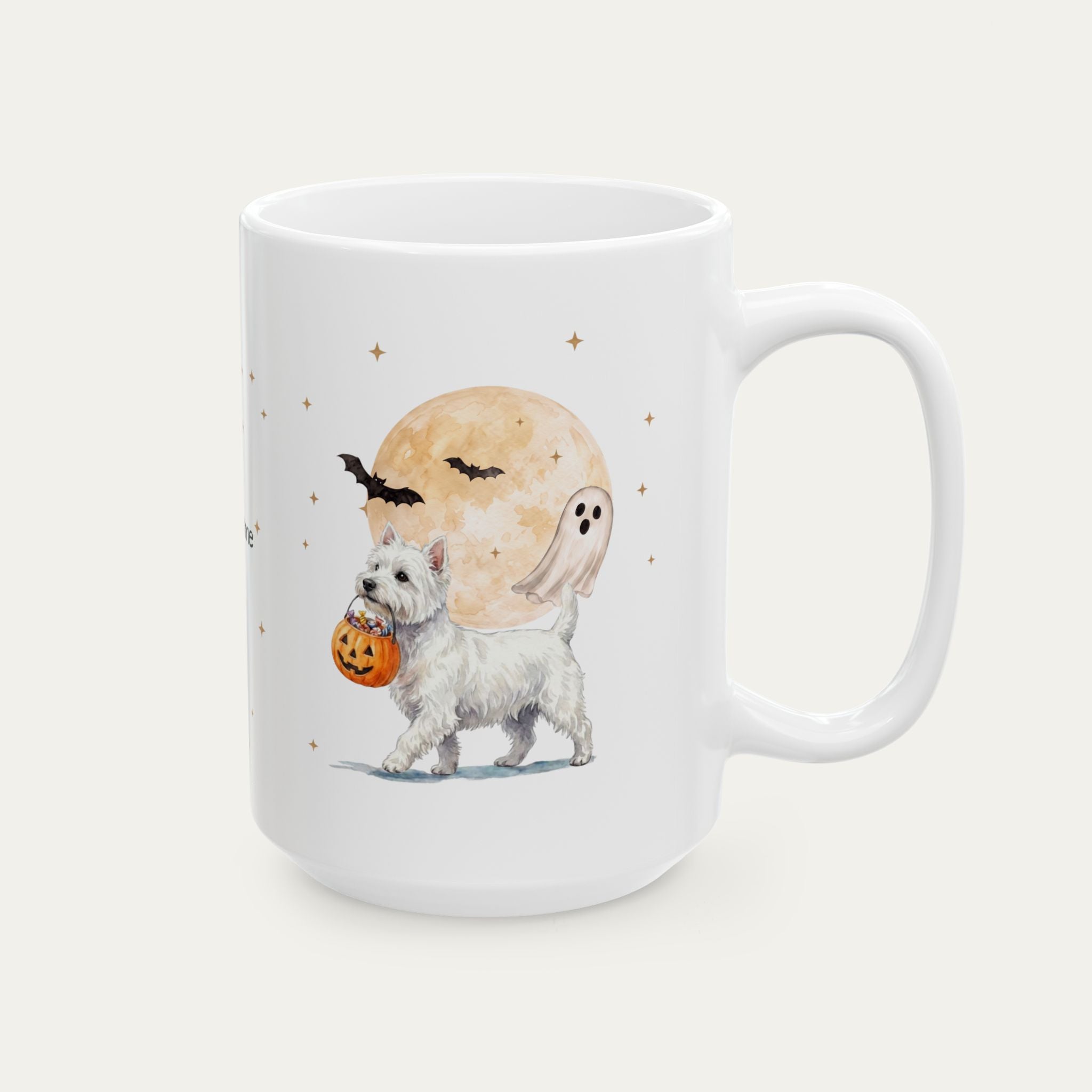 Custom Westie Halloween mug
