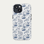Sphynx Cat Blue Toile Phone case