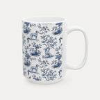 Dalmatian Blue Toile Mug