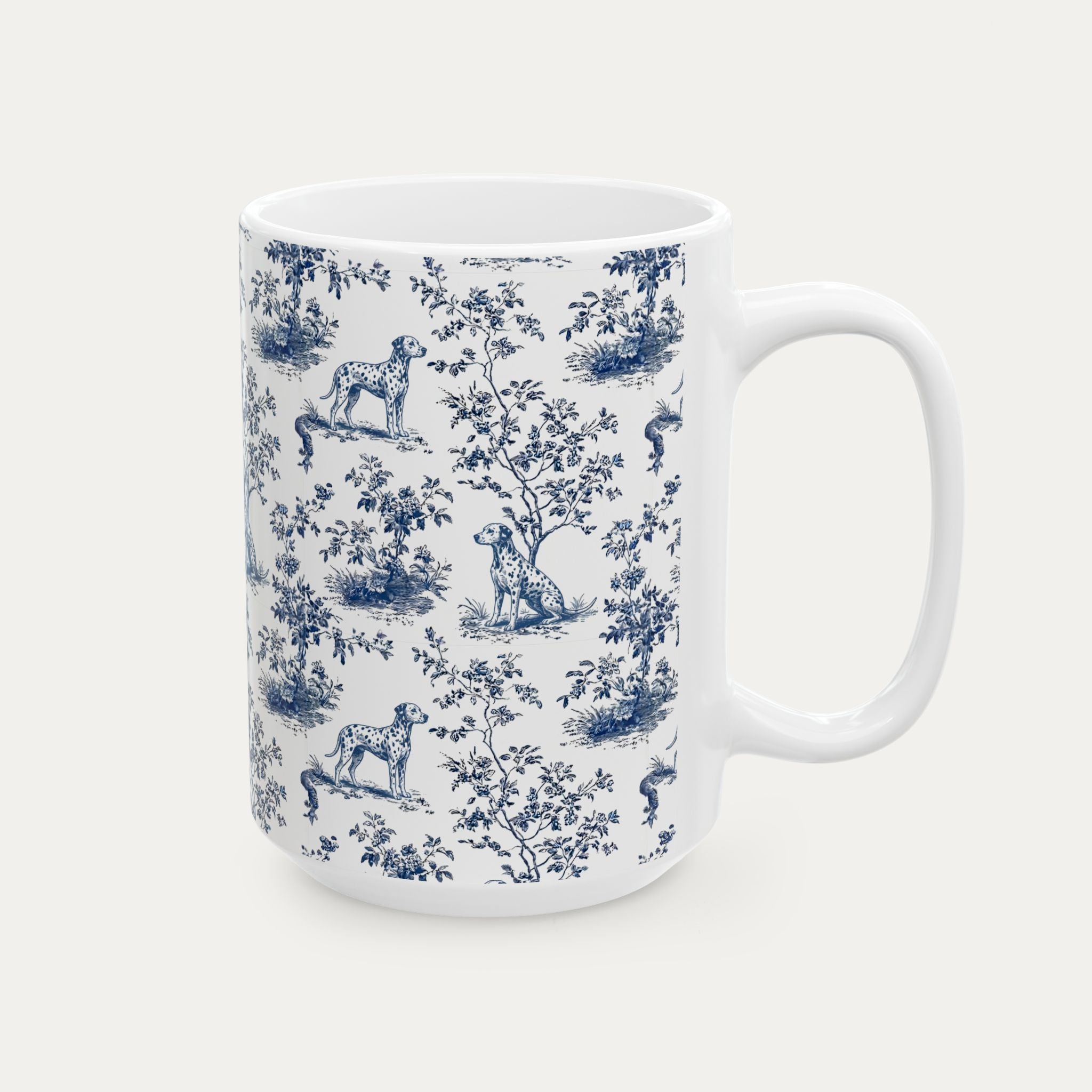 Dalmatian Blue Toile Mug