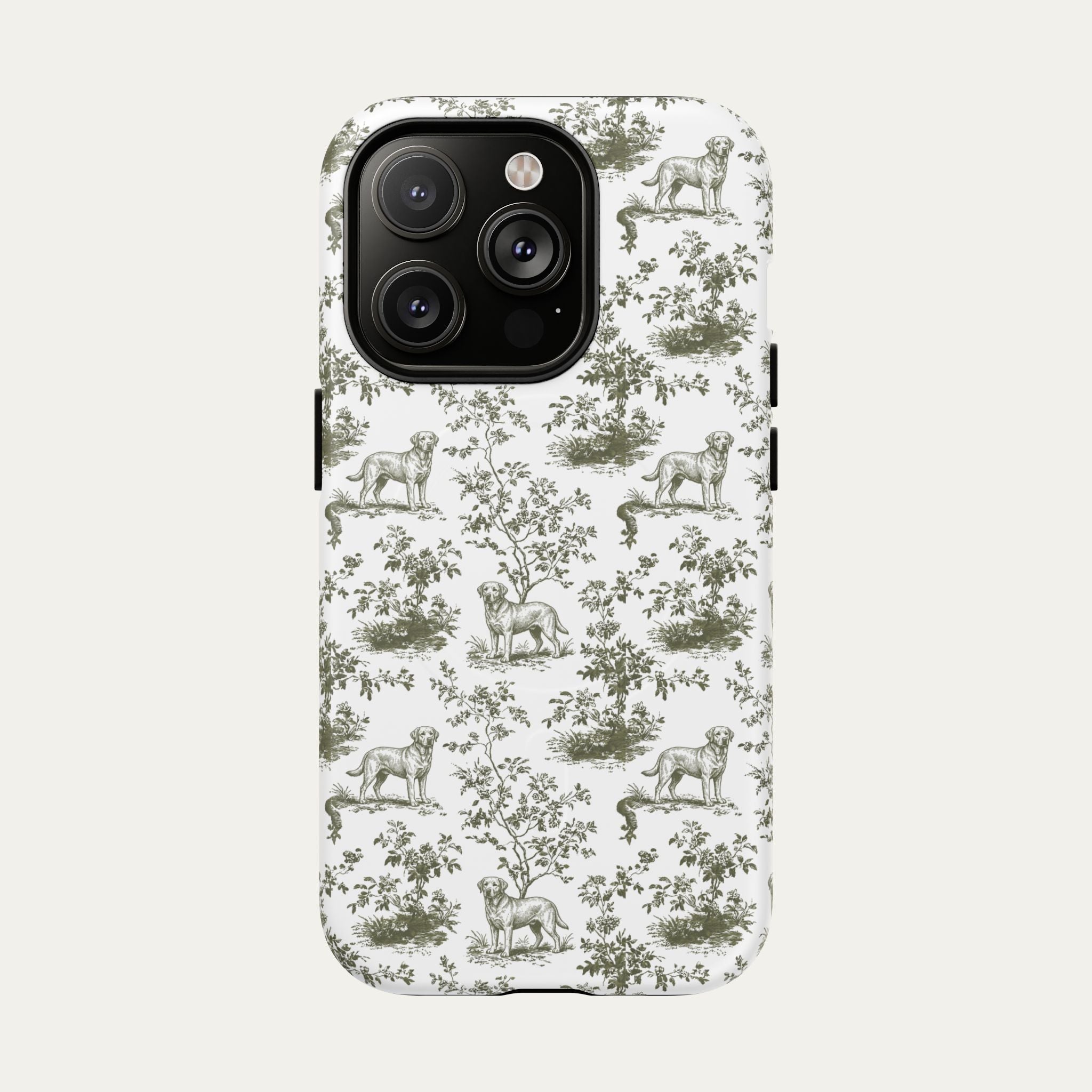 Labrador Retriever Sage Green Toile phone Case