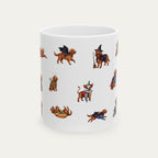 Goldendoodle Red Halloween mug