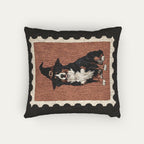 Bernese Moutain Halloween Woven Pillow