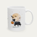 Custom Border Collie Halloween mug