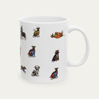 Greyhound Brindle Halloween mug