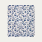 Ragdoll Cat Toile De Jouy Fleece Blanket