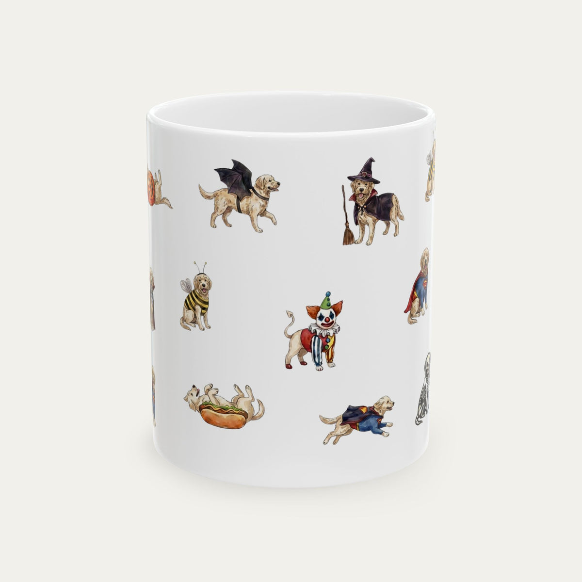 Labradoodle Cream Halloween mug