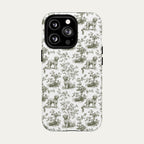 Spanish Water Dog Sage Green Toile phone Case