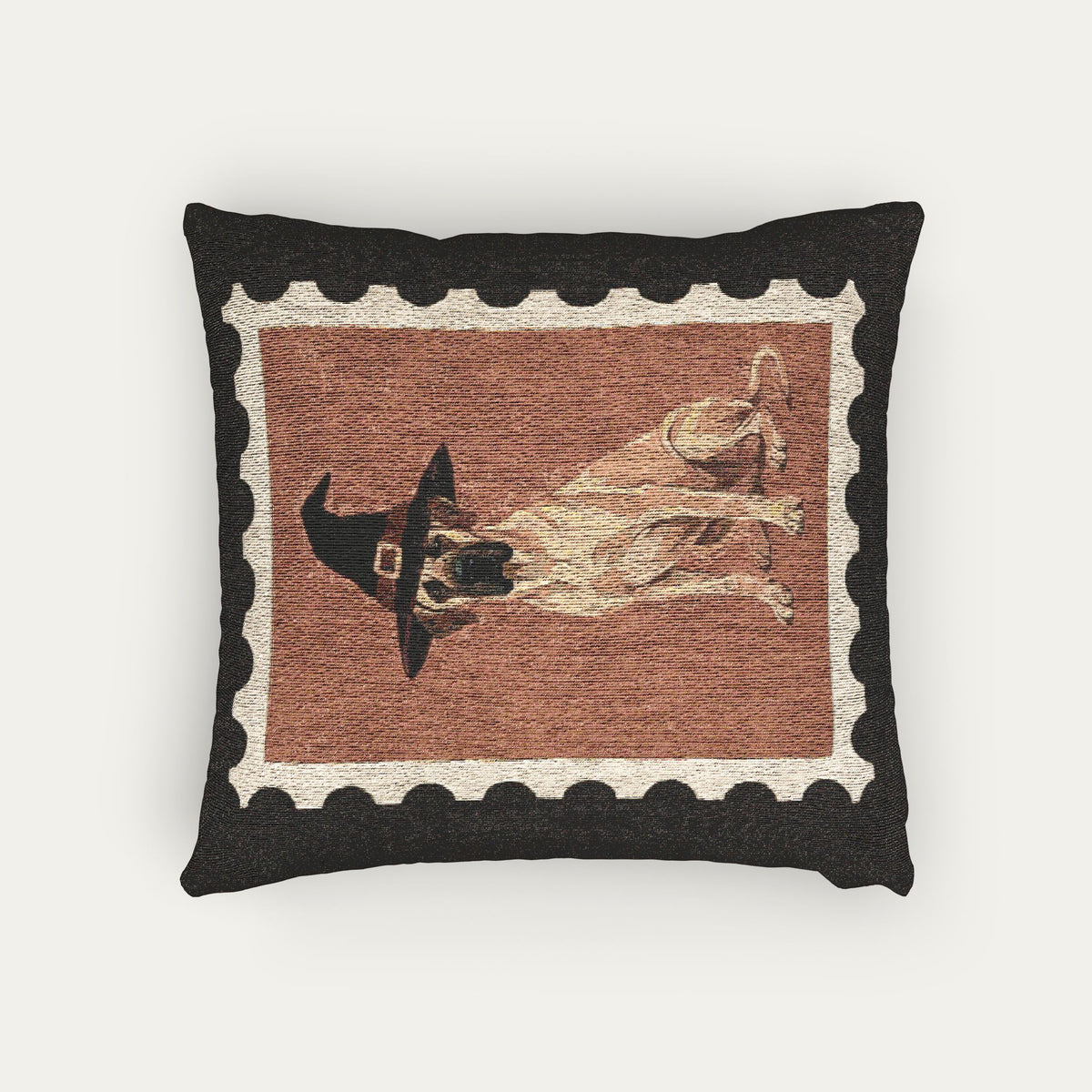 Great Dane Fawn Halloween Woven Pillow