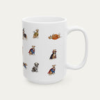Greyhound Fawn Halloween mug