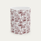 Ragdoll Cat Burgundy Toile Mug