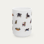 Australian Cattle  Blue Halloween mug