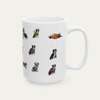 Border Collie B&W   Halloween mug