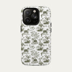 Australian Shepherd Sage Green Toile phone Case
