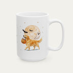 Custom Name Golden Retriever Halloween mug