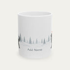 Custom Goldendoodle  Black Christmas Santa Hat Mug