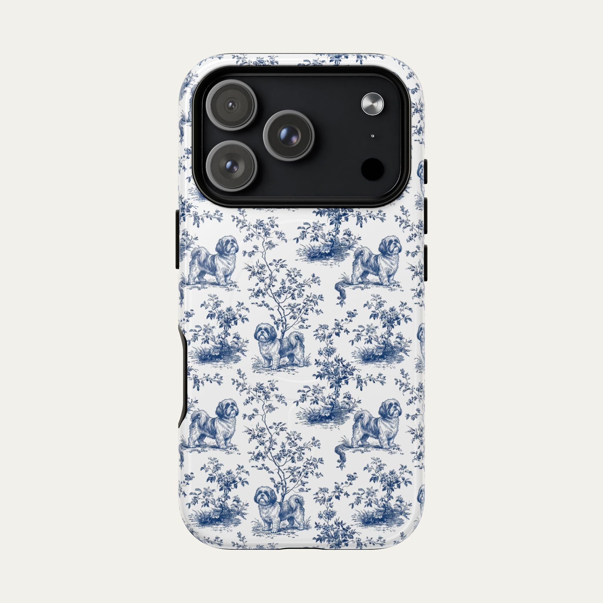 Shih tzu Blue Toile Phone case