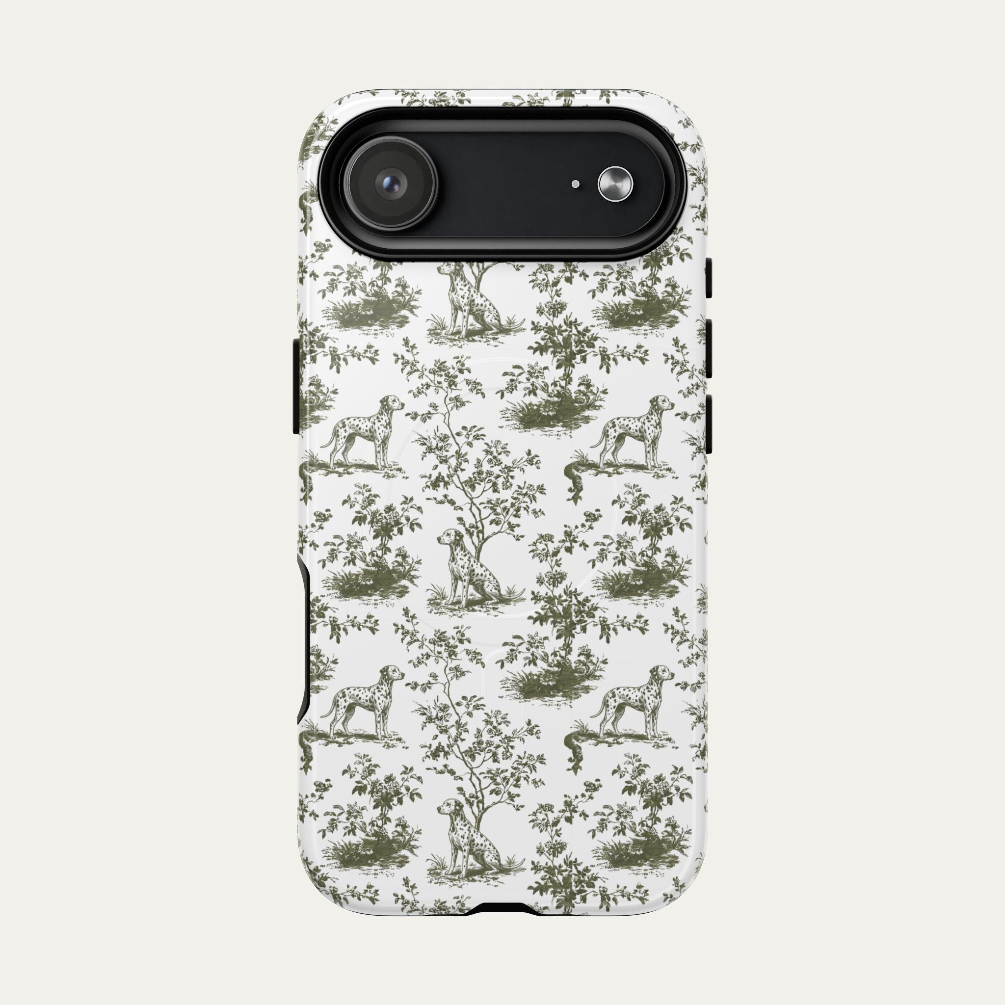 Dalmatian Sage Green Toile phone Case