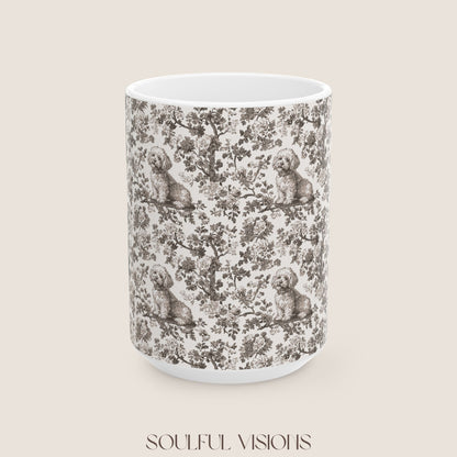 Bichon Frise Toile de Jouy Mug