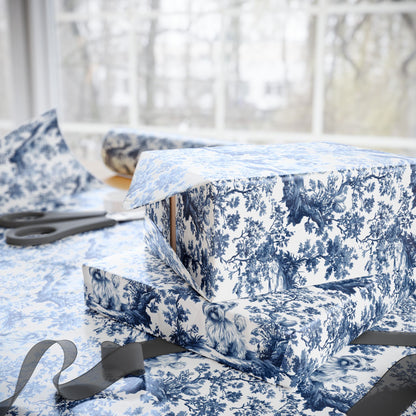 Yorkshire Terrier French Toile De Jouy Wrapping Paper