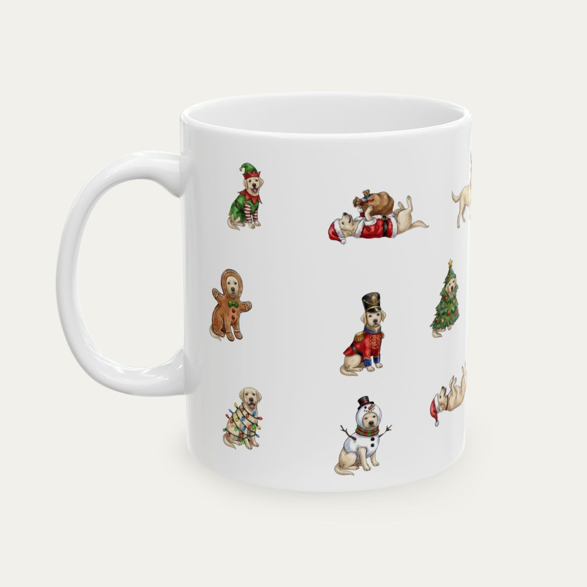 Labrador Cream Christmas Mug