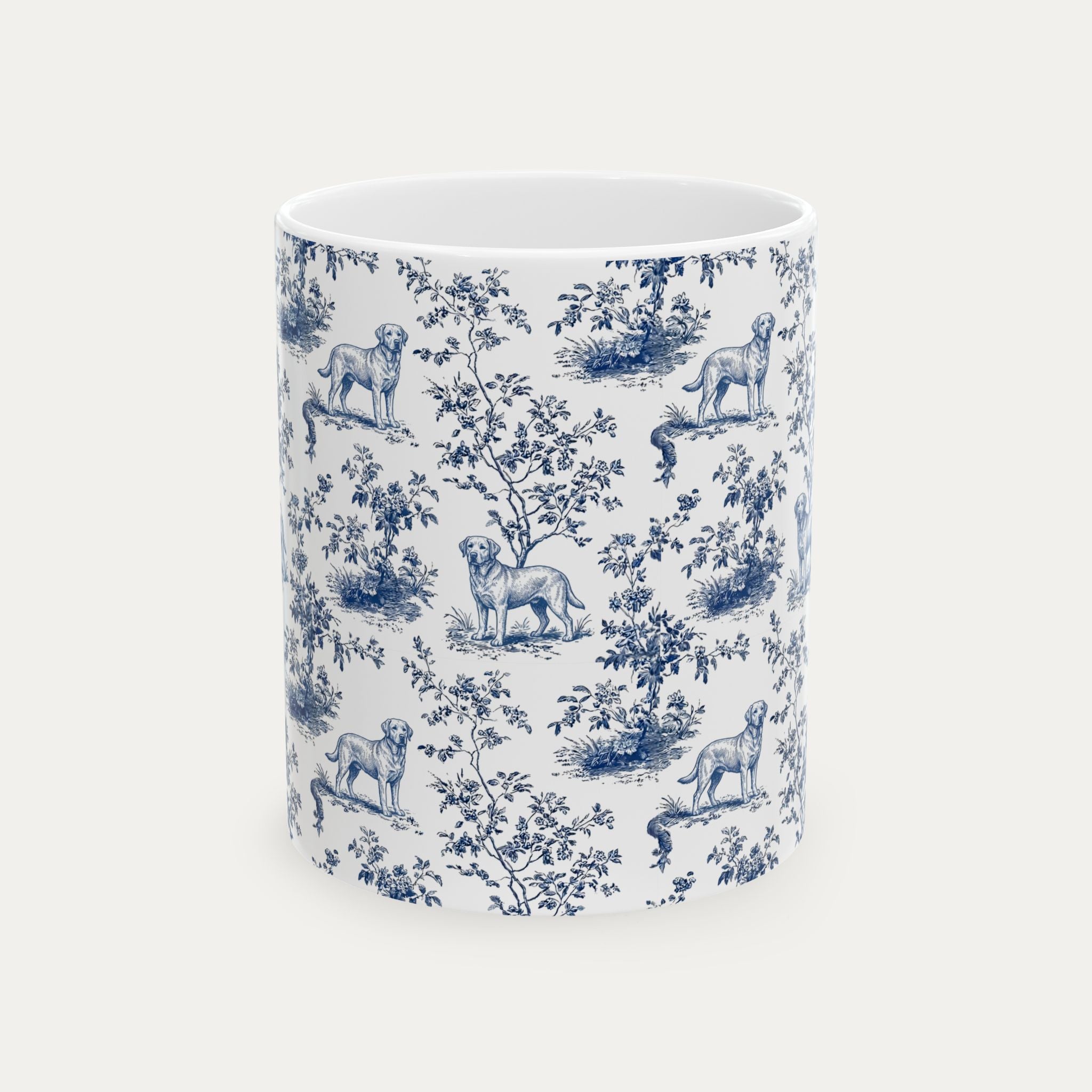 Labrador Retriever Blue Toile Mug