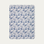 Havanese Toile De Jouy Fleece Blanket