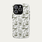 Husky Sage Green Toile phone Case