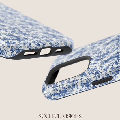 Bichon Frise Toile De Jouy Magnetic Phone Case