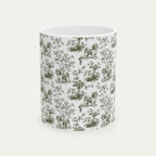 Shih Tzu Sage Green Toile Mug