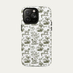 Wirehaired Pointing Griffon Sage Green Toile phone Case