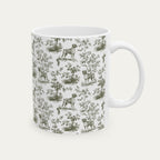 Boxer Sage Green Toile Mug
