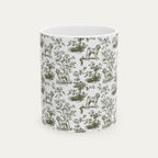 Shar Pei Sage Green Toile Mug